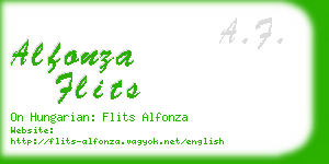 alfonza flits business card